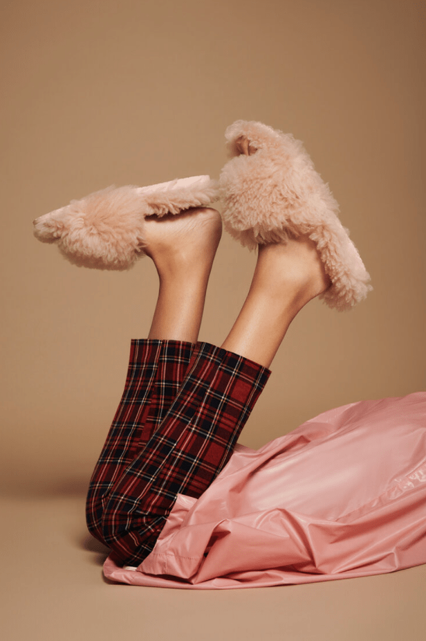 Shearling slippers