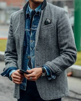 Unstructured Wool Blazer